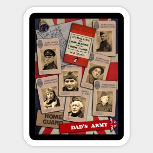 Dad's Army Design Sticker